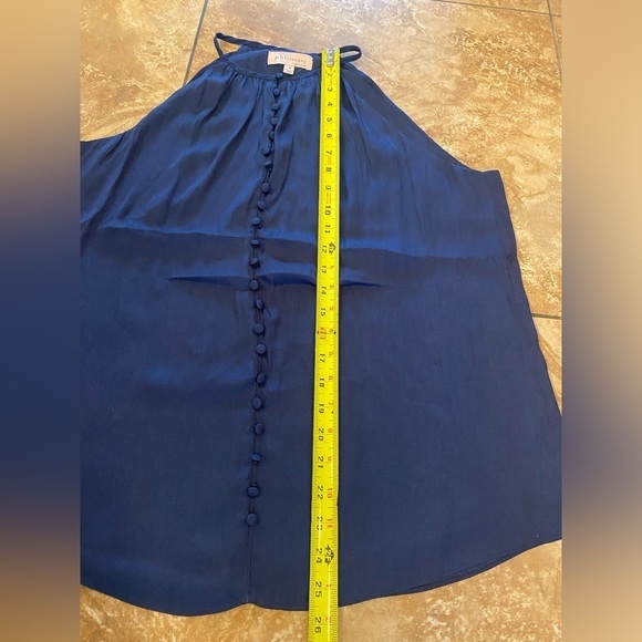 Philosophy Button Up Navy high neck lined Tank button detail size Medium - Picture 11 of 12